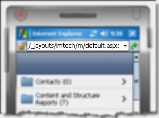 URL of the Imtech Mobile SharePoint interface
