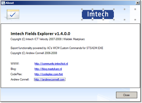Imtech Fields Explorer v1.4.0.0